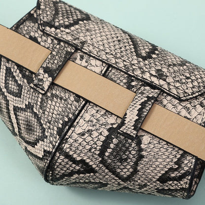 Soft Muticolor Snakeskin Mini Waist Bag
