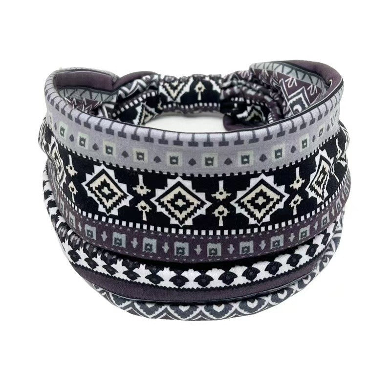 Printed Knot Elastic Headband