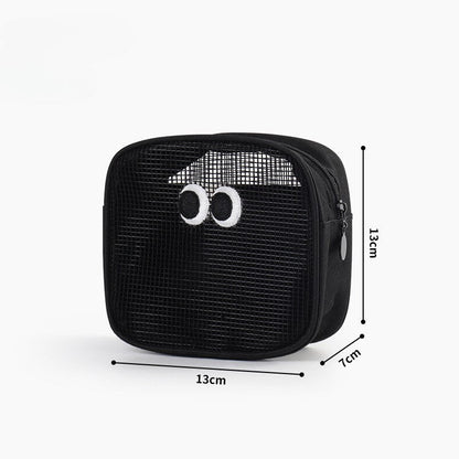 Cute Eyes Portable Mesh Cosmetic Bags