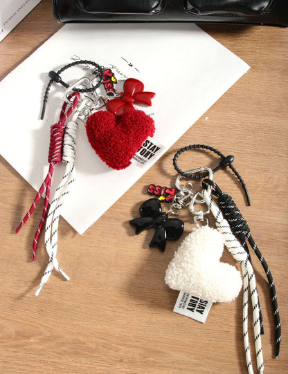 Simple Love Bow Keychain Bag Charms
