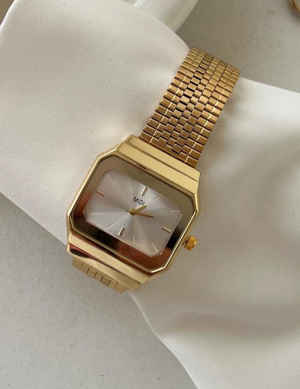 Vintage Square Gold Tone Watch