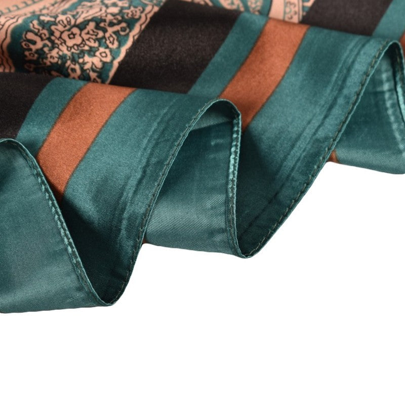 Retro Fashion Geometric Pattern Square Scarf