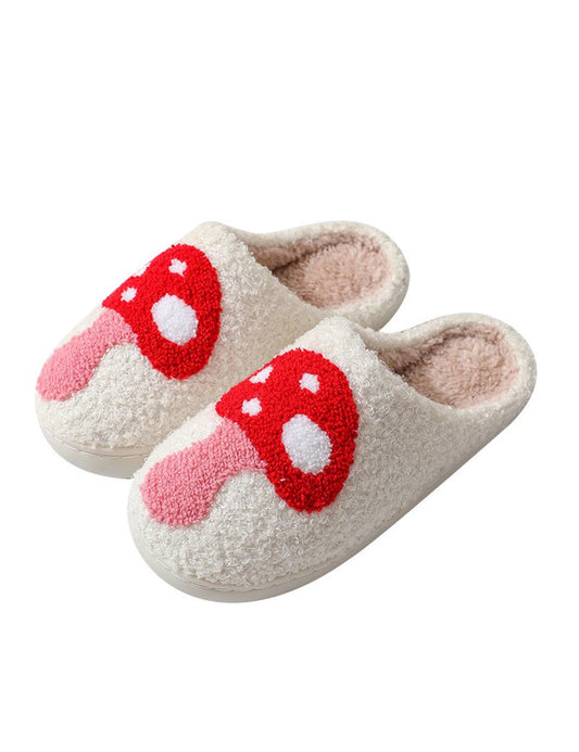 Cute Cartoon Print Cozy Slippers