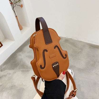 Creative Violin Shape Crossbody Bag
