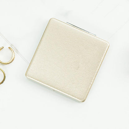 Mini Foldable PU Leather Makeup Mirror