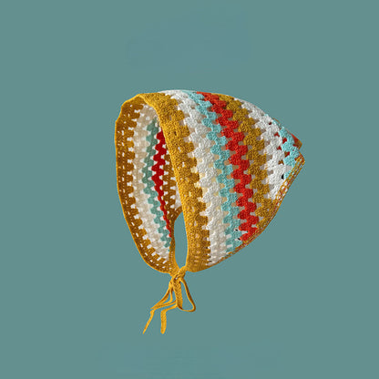 Bandeau bandana à rayures arc-en-ciel