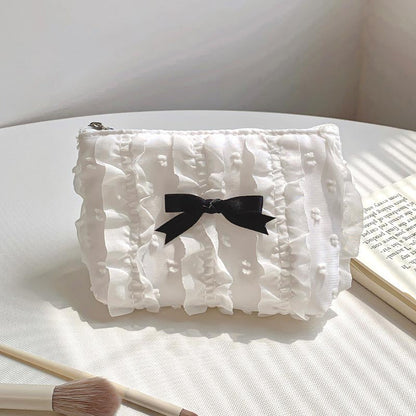 Cute Lace Bow Knot Makeup Bag