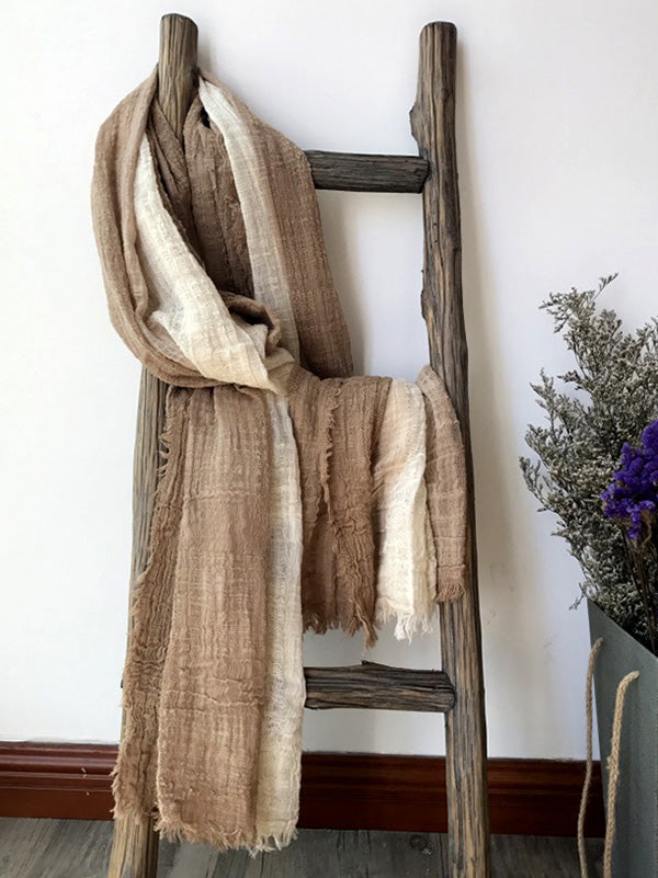 8 Colors Tassels Stripe Cape Scarf
