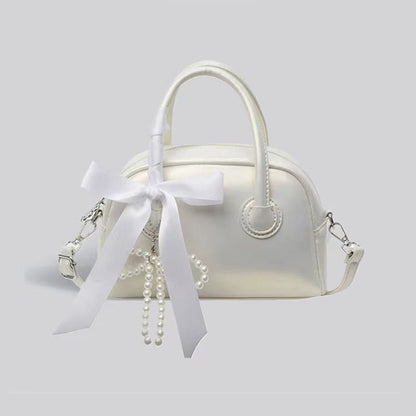 Candy Color Bow Leather Shoulder Bags