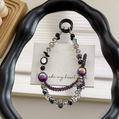 Colorful Sparking Crystal Beaded Phone Charm