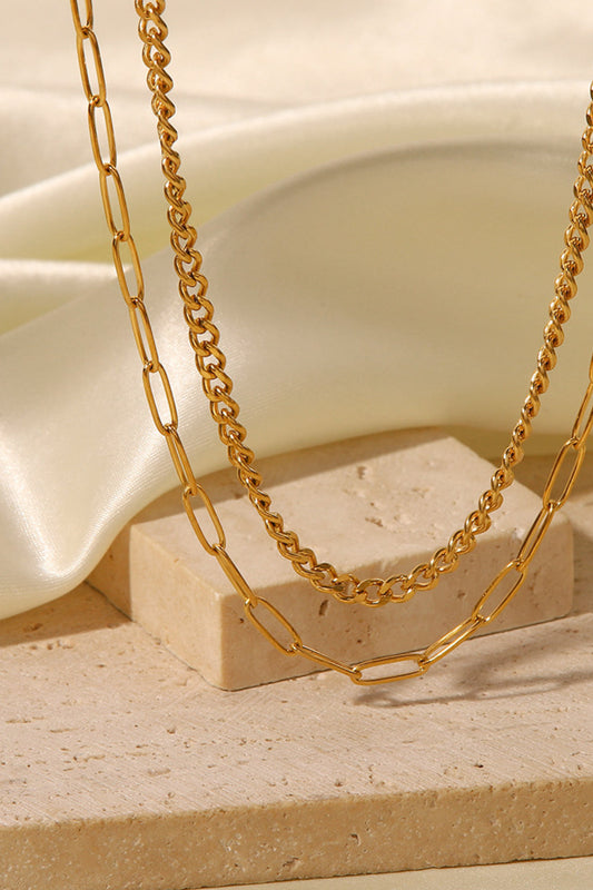 Vintage Simple Double Layers Necklace