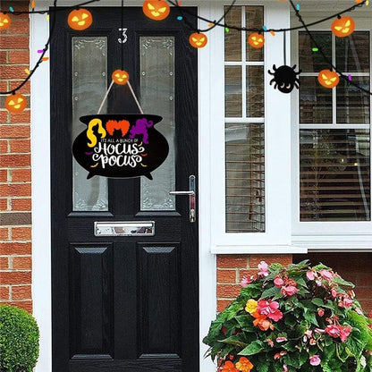 Halloween Wooden Door Sign Hanging Decoration