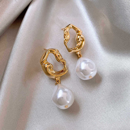 Irregular Elegant Pear Drop Earrings
