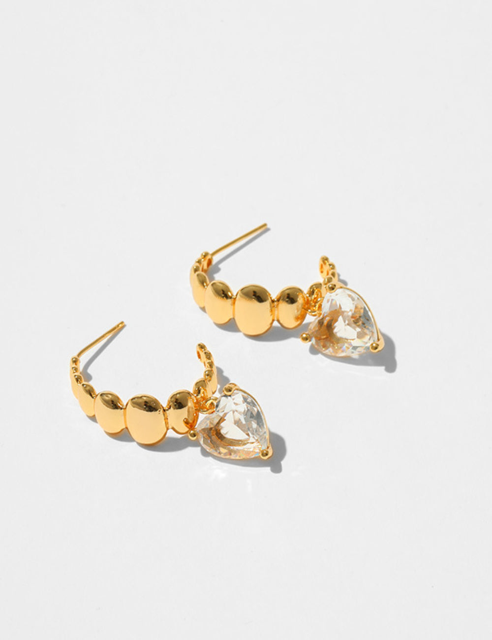 Minimal C Shaped Drop Earrings