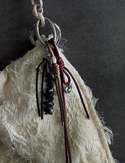 Love Stones Braided Rope Bag Charms