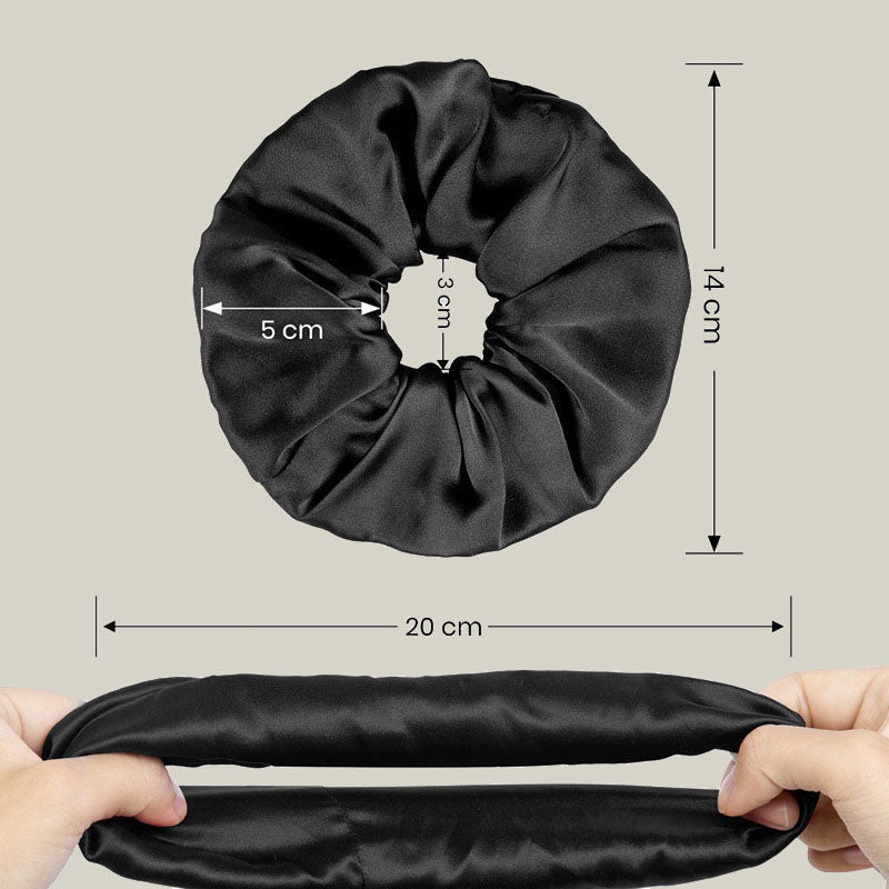 Minimalist Mulberry Silk Solid Color Silk Scrunchies