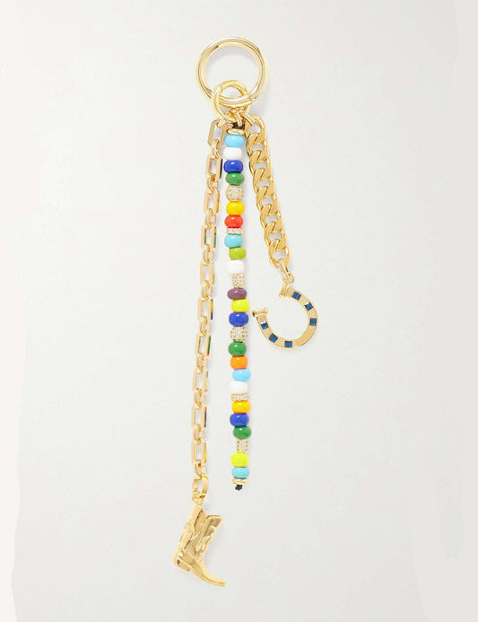 Minimalist Beaded Rope Braided Bag Charm