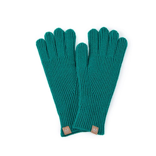 Solid Color Simple Ribbed Lengthen Knit Gloves