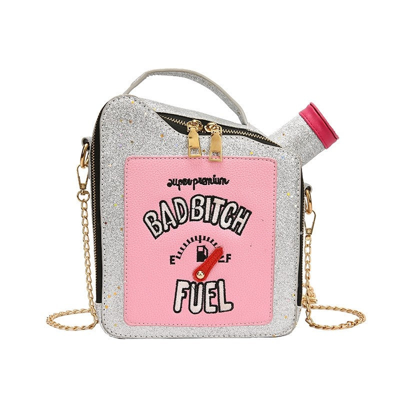 Shining Sequin Letters Crossbody Bag
