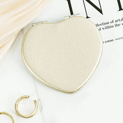 Mini Foldable PU Leather Makeup Mirror
