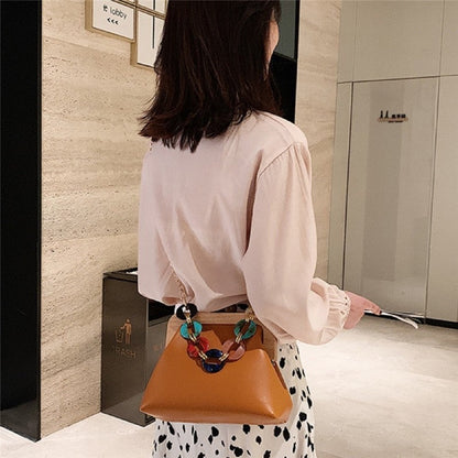 Multicolor Single Shoulder Crossbody Square Bag