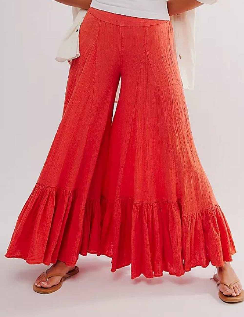 Flare Low Waist Wide Leg Pants