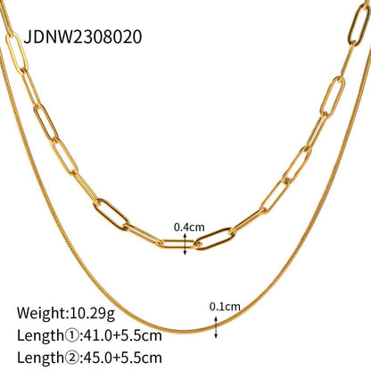 Retro Trendy Layered Collarbone Necklace