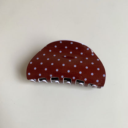 Minimalist Polka Dots Acrylic Hair Claw