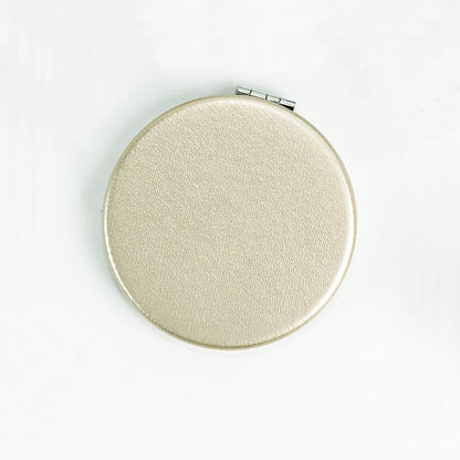 Mini Foldable PU Leather Makeup Mirror
