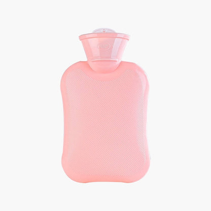 Solid Color Simple Striped Hot Water Bag