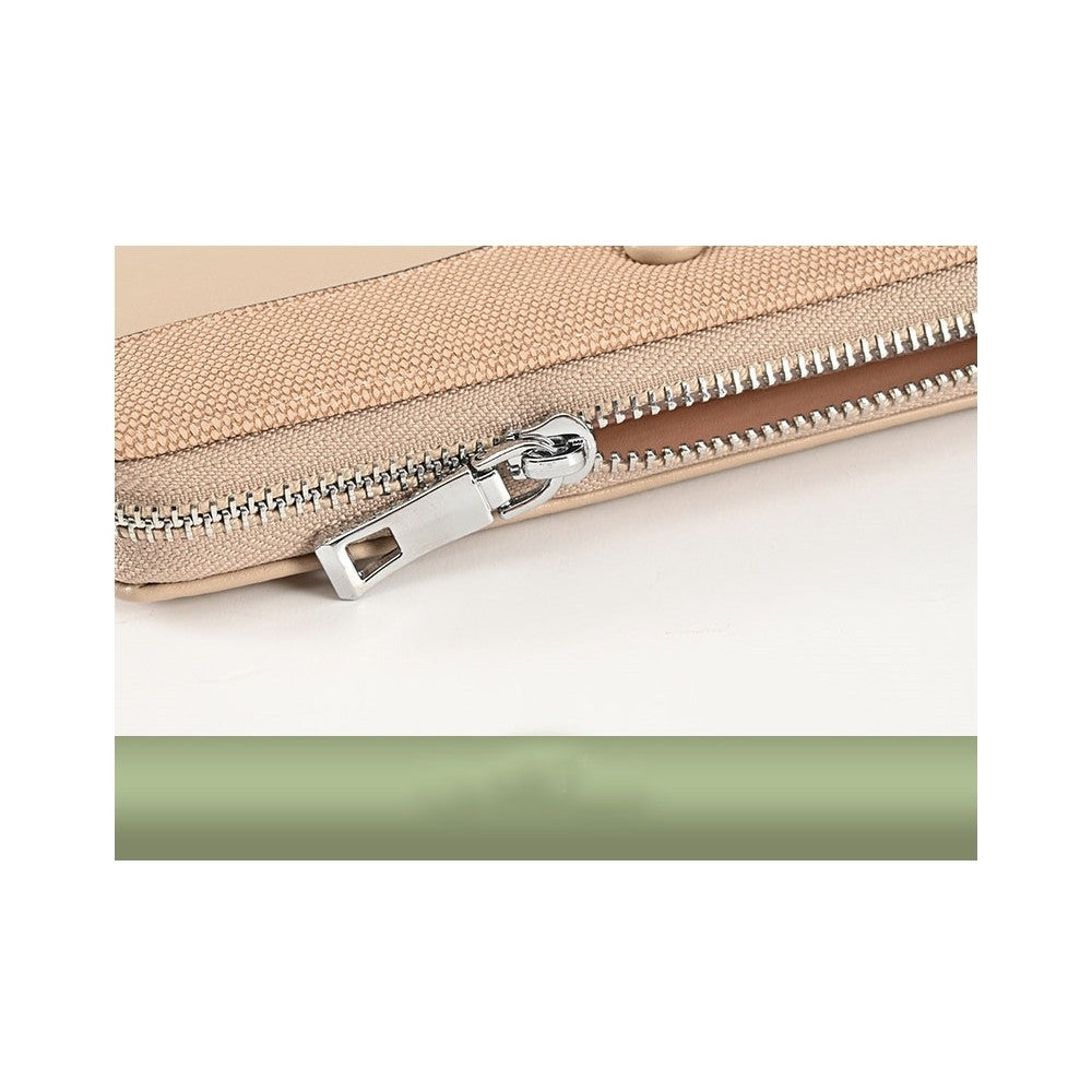 PU Leather Zipper Coin Purse Handbag Cell Phone Bag