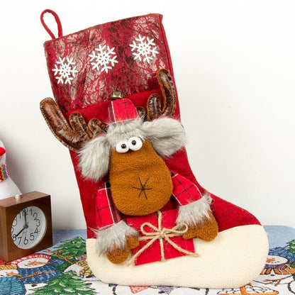 Christmas Sock Gift Bag Large Three-Dimensional Candy Bag Christmas Decoration Scene Decoration