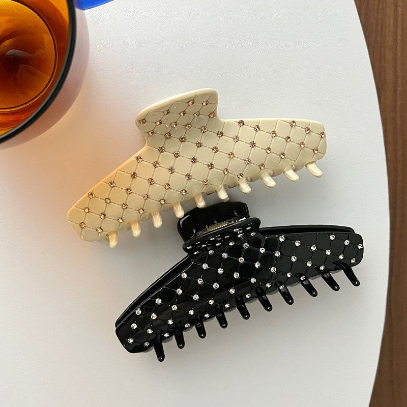 Simple Rhinestone Large Hair Claws