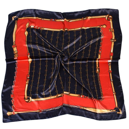 Fashion Retro Geometric Pattern Square Scarf