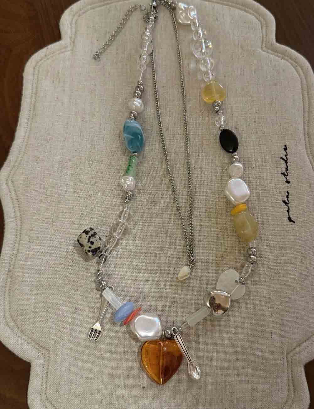 Cute Double-Layer Spicing Beaded Necklace