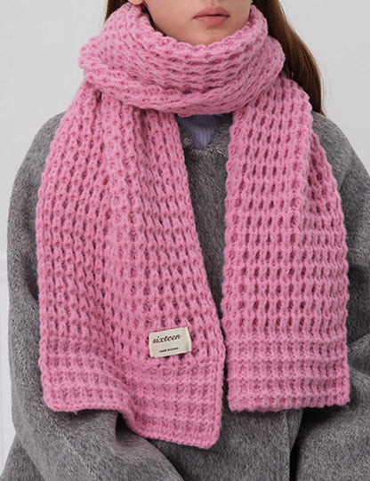 Solid Color Long Shawl Knit Soft Scarf