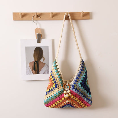 Simple Beach Straw Shouder Bag