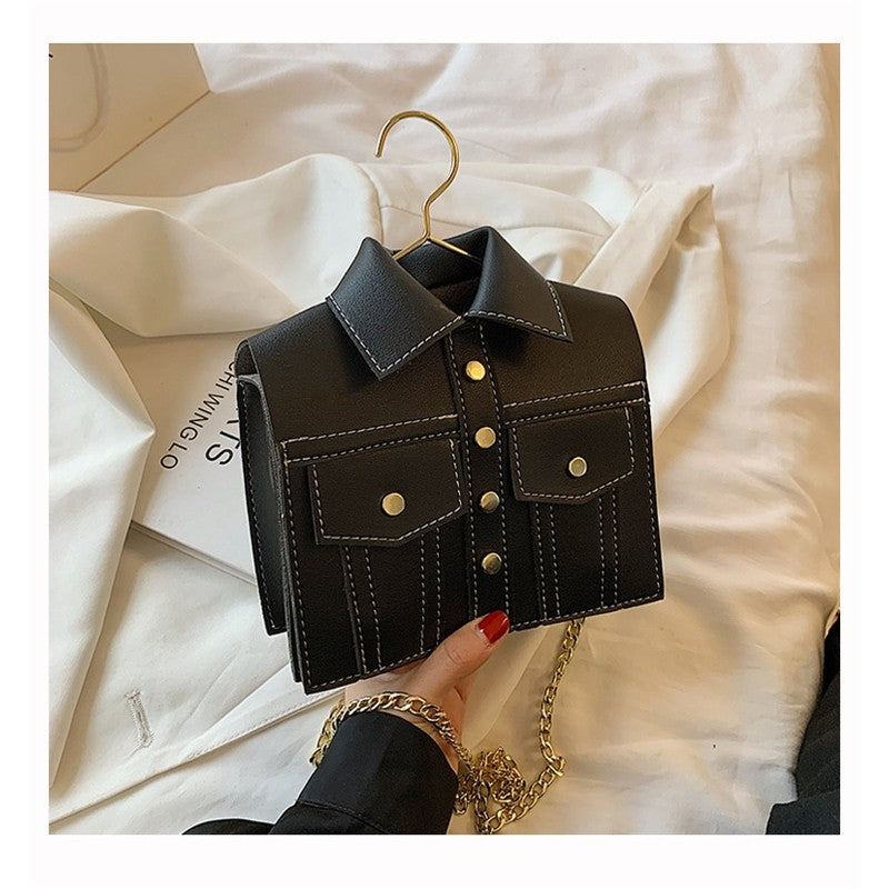 Plain One Shoulder Crossbody Chain Bag