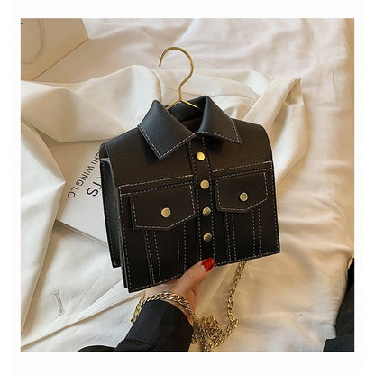 Plain One Shoulder Crossbody Chain Bag