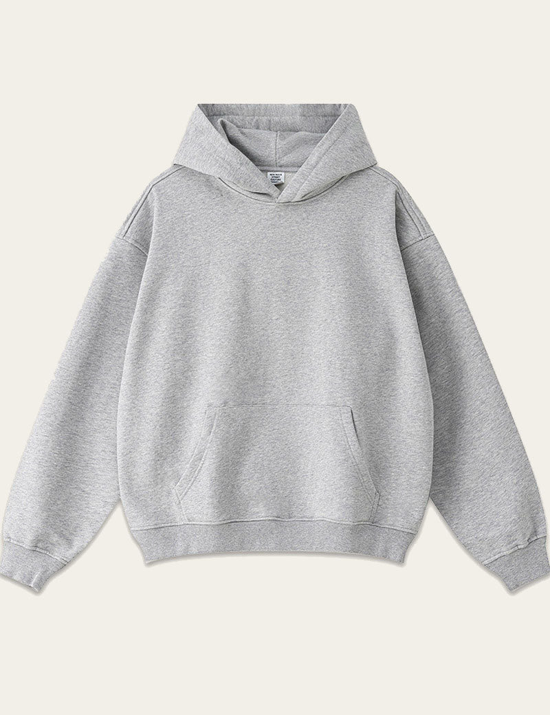 Solid Color Loose Long Sleeve Hoodie