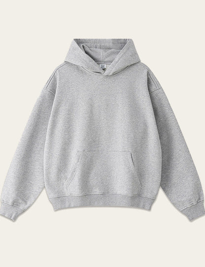 Solid Color Loose Long Sleeve Hoodie