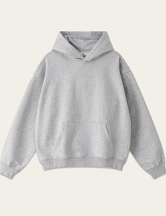 Solid Color Loose Long Sleeve Hoodie