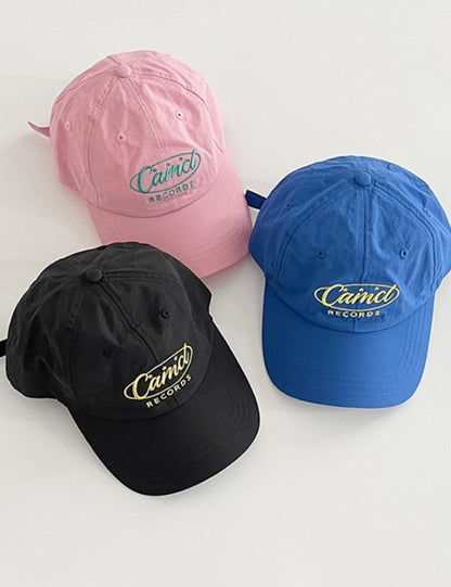 Solid Color Letter Embroidered Baseball Cap