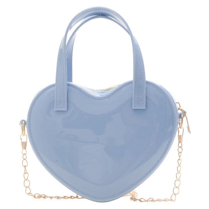 Candy Color Heart Shape Mini Handbag