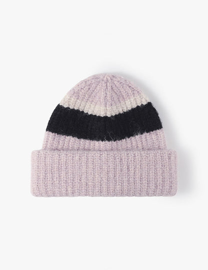 Winter Thicken Cuff Knit Wool Beanie
