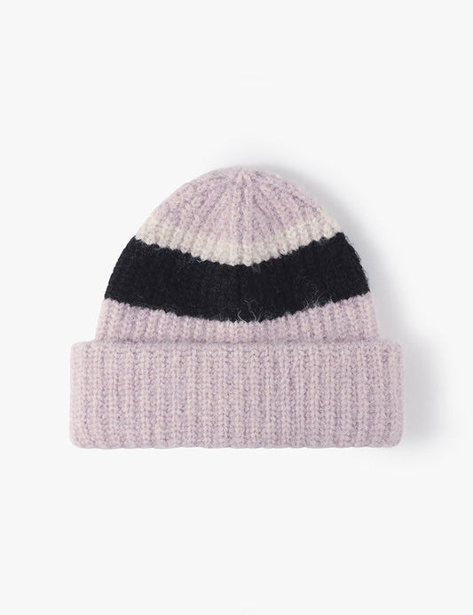 Winter Thicken Cuff Knit Wool Beanie