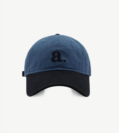 Contrast Color Embroidered Baseball Caps