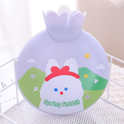 Portable Thickened Cartoon Printed Hot Water Bag