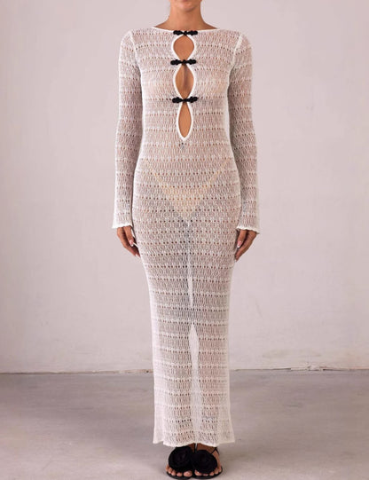 Hollow Out Backless Split Cover Up