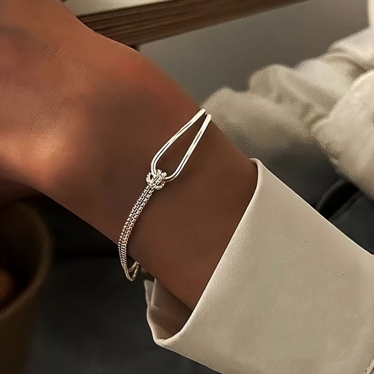 Women Fashion Double-Layer Knot Bracelet